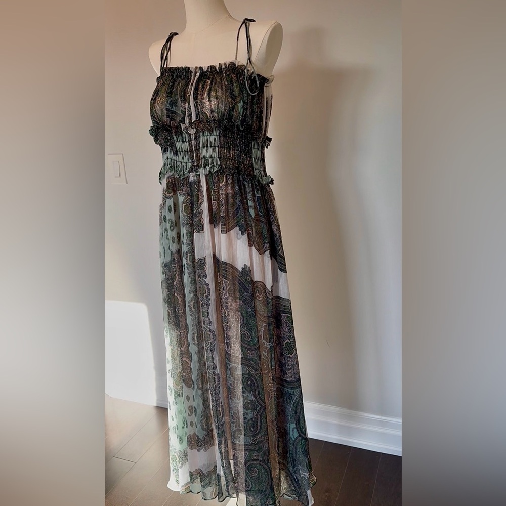 Zara Paisley Print Maxi Dress – Size XS - Picture 4 of 6